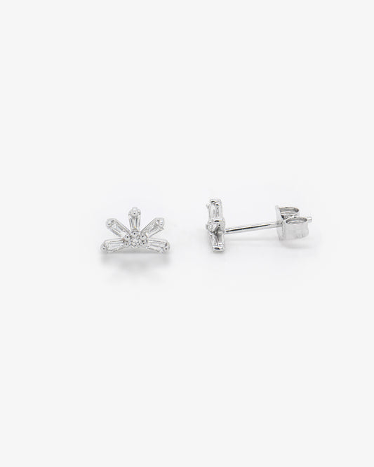 fancy diamond stud earring