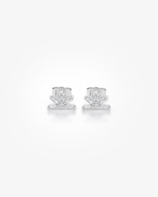 fancy diamond stud earring