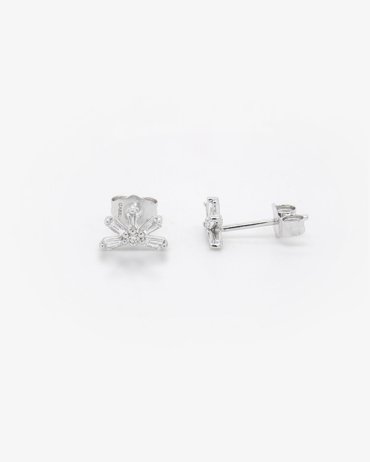 fancy diamond stud earring