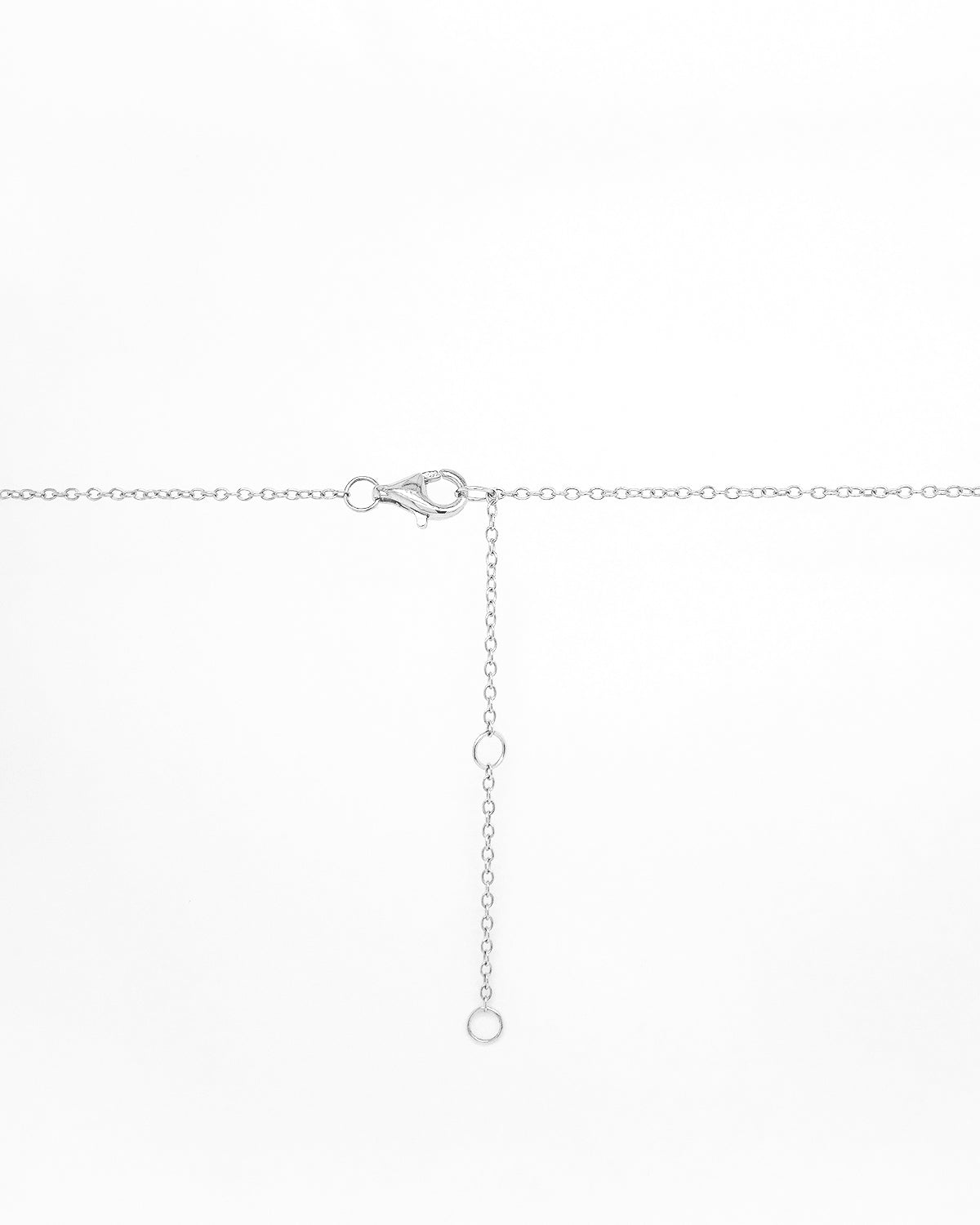 curved diamond bar necklace